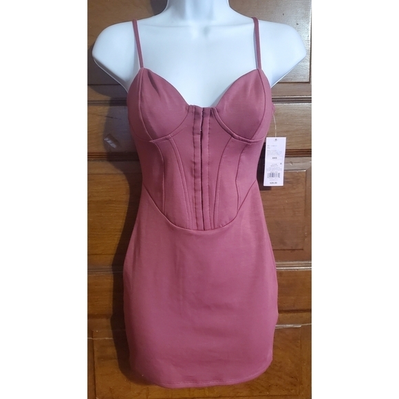 Wild Fable Sleeveless Corset Mini Knit Bodycon Dress - Picture 5 of 16